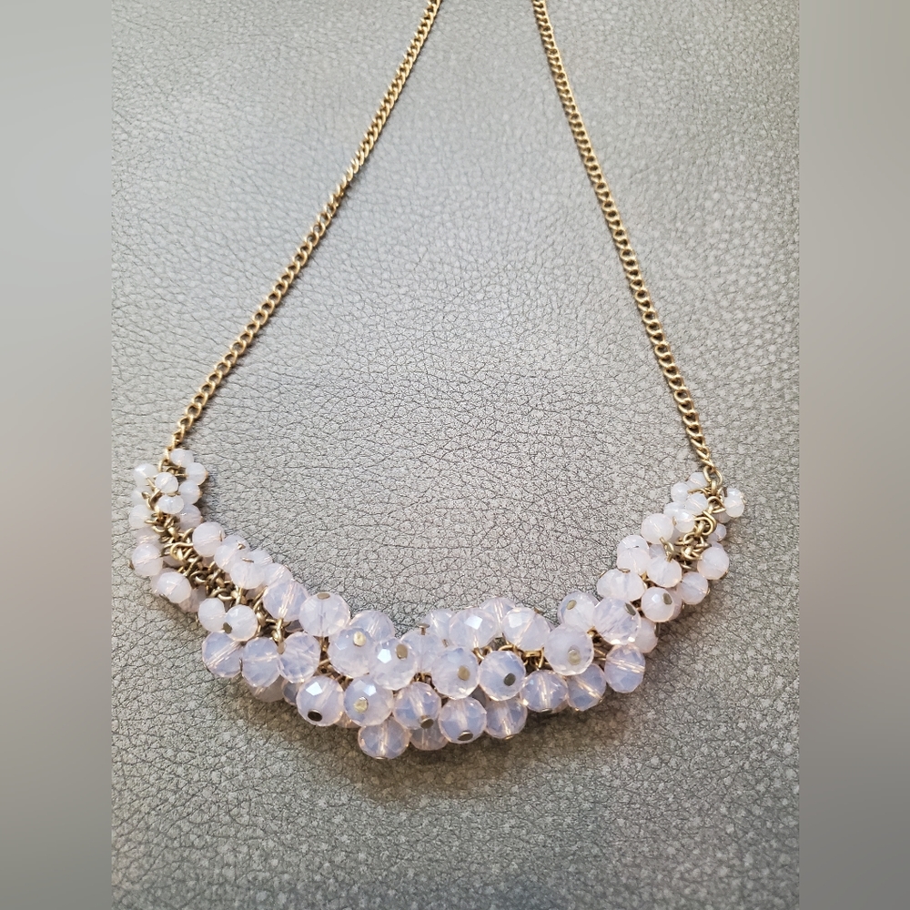 Pink beads necklace